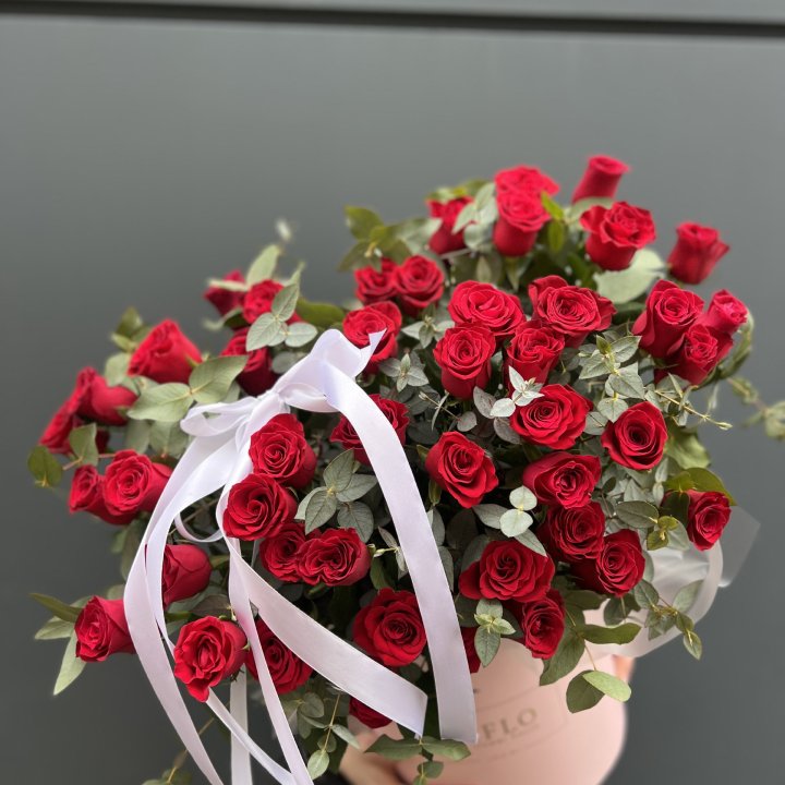 45 Красных роз в боксе "Сеньёрита" в Грозные