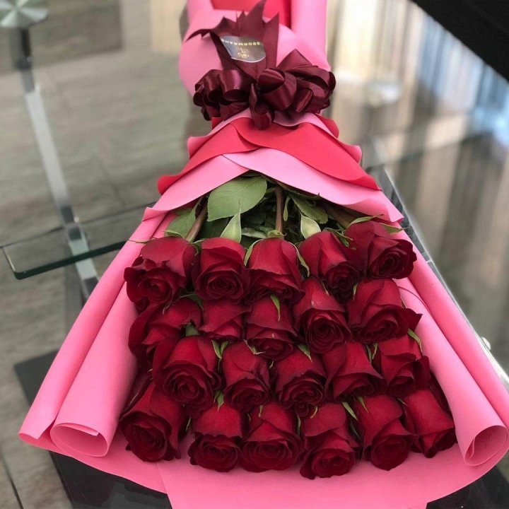 21 красная роза "Элеганс" в Грозные