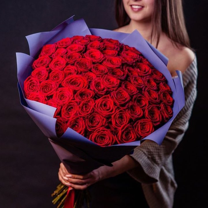 71 красная роза в Грозные