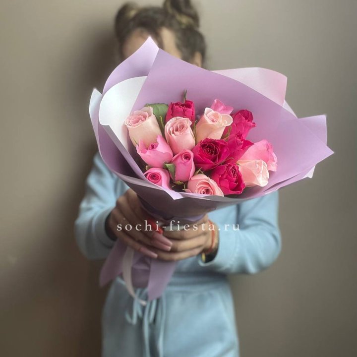 Букет из 15 роз Микс (Кения) в Грозные