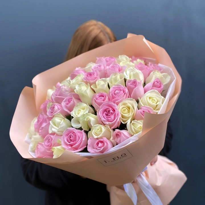 55 роз микс нежности в Грозные