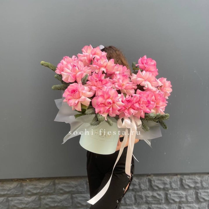 Бокс из 15 французских роз в Грозные