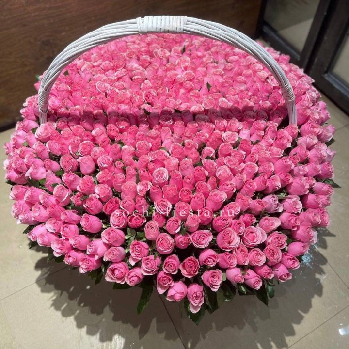 501 розовая роза в Грозные