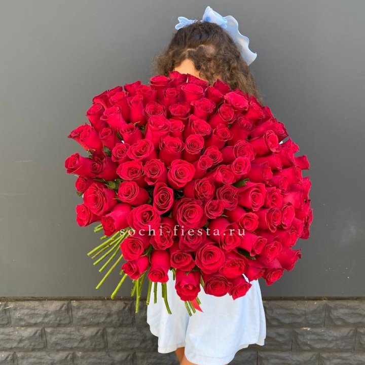 101 красная роза в Грозные