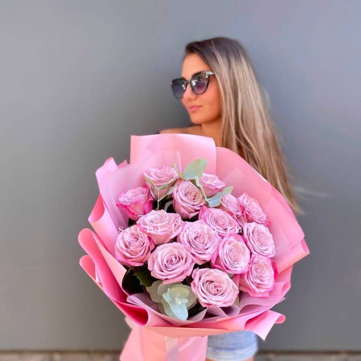 Букет розовых роз 2 в Грозные