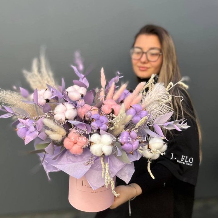 Авторский бокс с сухоцветами №4 в Грозные