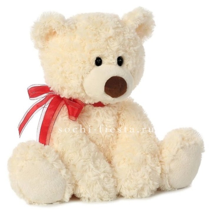 Белый плюшевый мишка  в Грозные