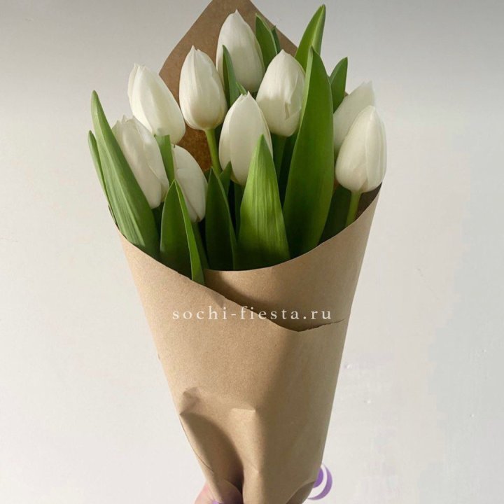 Букет белых тюльпанов в Грозные