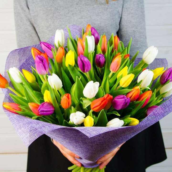 51 тюльпан "Рандом" №2 в Грозные