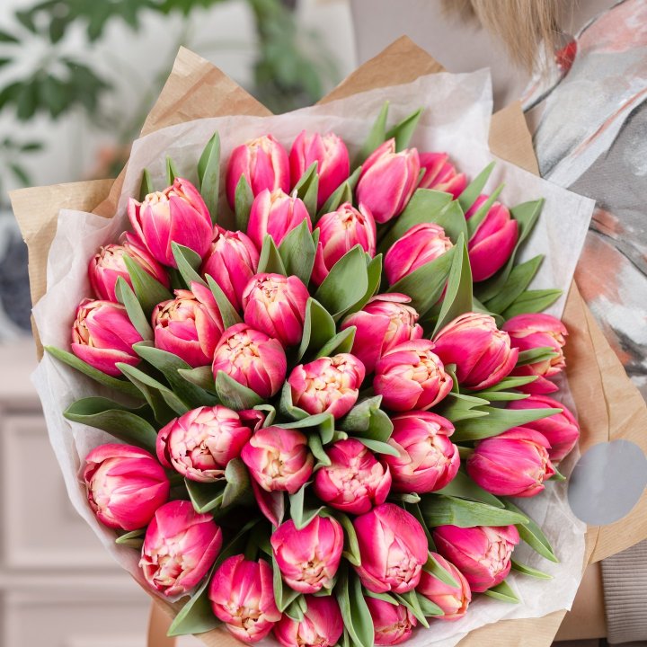 Букет пионовидных тюльпанов в Грозные